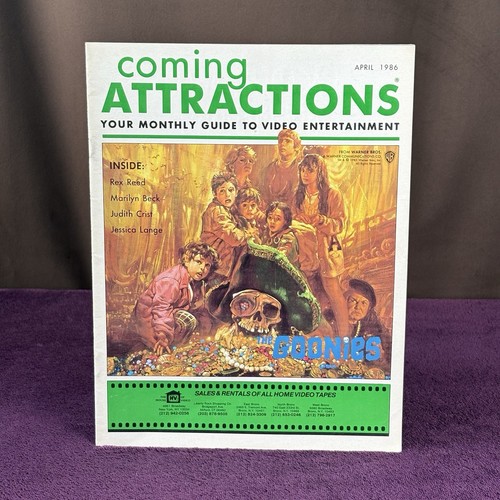 RAR! Vintage 1986 Coming Attractions The Goonies VHS Video Store Promo Magazin 80er
