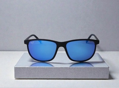 Maui Jim LELE KAWA Dark Navy Stripe POLARIZED Blue Sunglasses B811