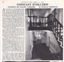 WAKEFIELD ART GALLERY, YORKSHIRE. SEVERAL PICTURES AND ACCOMPANYING TEXT, REMOVE