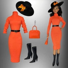 Eledoll Clothes Fashion Pack for 12 inch Fashion Doll HALLOWEEN DIVA