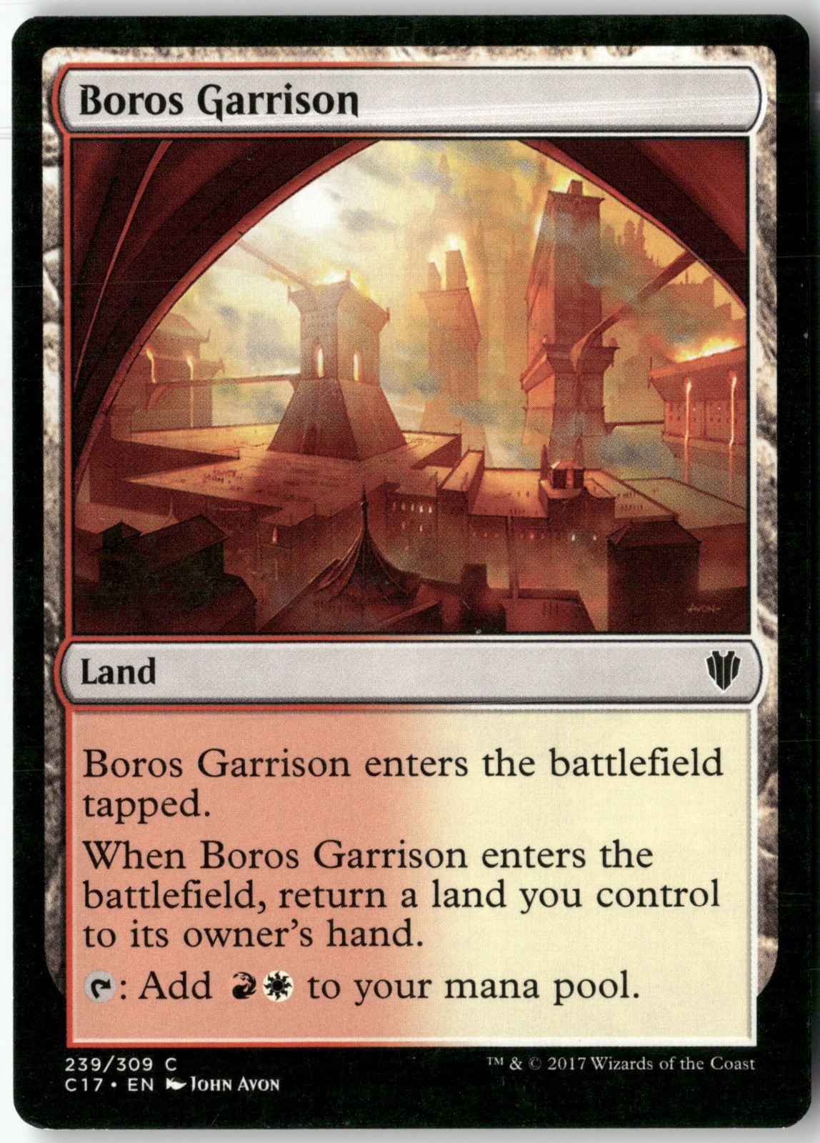 Boros Garrison 239 Commander 2017 NM