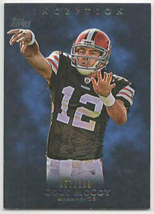 2011 Topps Inception #36 COLT McCOY "BLUE PARALLEL" Serial Numbered #057/209