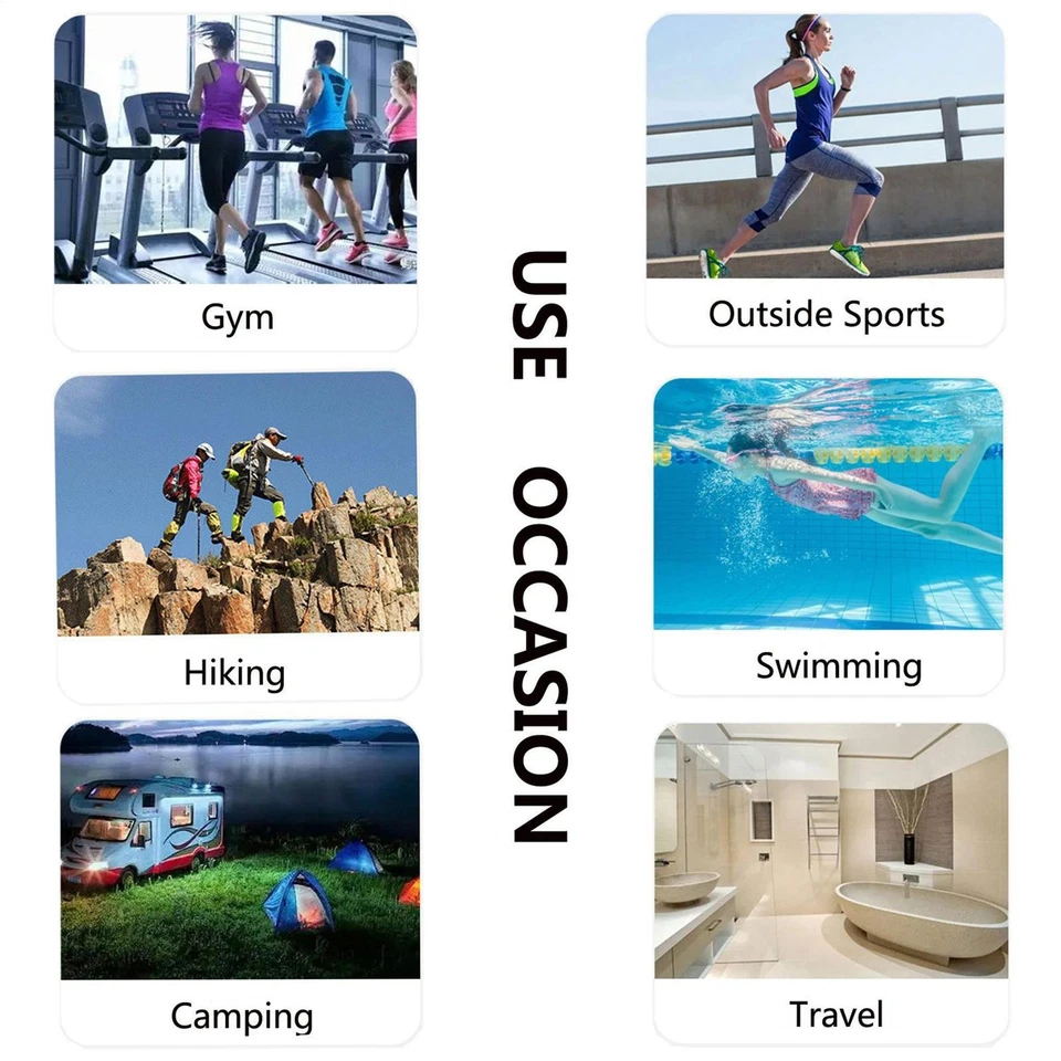 Toalla de Secado Rápido Microfibra Toalla de Viaje de Secado Rápido Super Absorbente Suave Foto 4 de 4