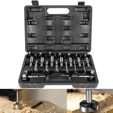 16PCS Precision Shear Serrated Edge Forstner Drill Bit Set PB-100 1/4" to 2-1/8"
