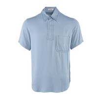 Sandro Poloshirt Blau Kurzarm Gr. S Herren SHPCM00919