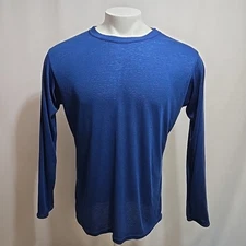 Vintage Patagonia Capilene Base Layer Shirt Mens Size Large Blue Long Sleeve USA