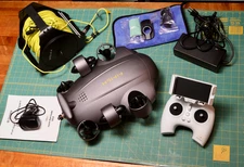 QYSEA Fifish V6 Expert Underwater Drone - Complete Kit! Fair Condition