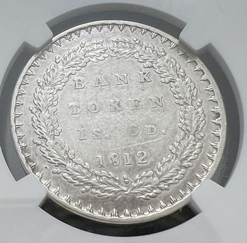 1812 BANK OF ENGLAND ARMORED BUST 1S/6P NGC AU Details - Bild 2 von 4