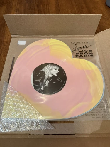 Taylor Swift Lover (Live From Paris) Heart Shaped Vinyl - IN HAND✅