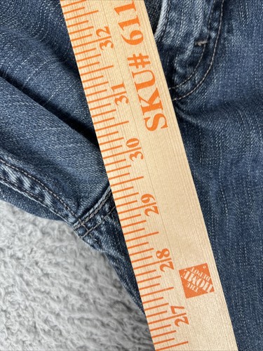 Levi's 569 42x32 Loose Straight Fit Denim Men's Jeans - Dark Wash Kale - Picture 6 of 16