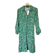 Yessica C&a Floral Shirt Dress Sz Uk 12 Roll Tab Sleeves Vintage BNWT 