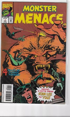 MONSTER MENACE #1 ~ Larry Lieber / Stan Lee / Jack Kirby / Kyle Baker @1993