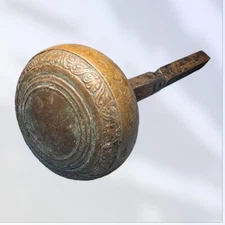 Antique Bronze Entry Door Knob + Spindle Union Central Tower Cincinnati Oh 1913