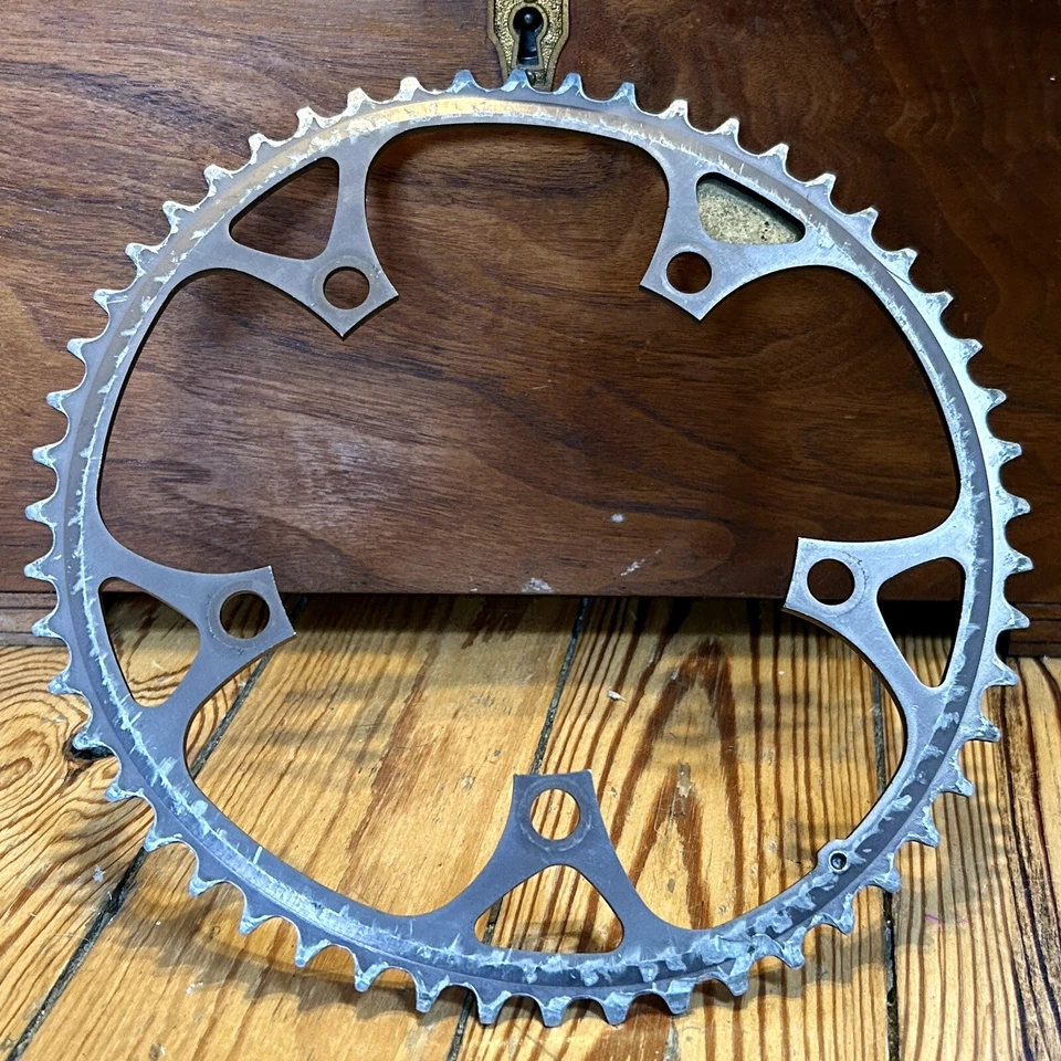 Plato vintage Shimano Biopace 130 BCD 52 bicicleta de carretera turismo carretera ovalado años 80 Foto 4 de 4