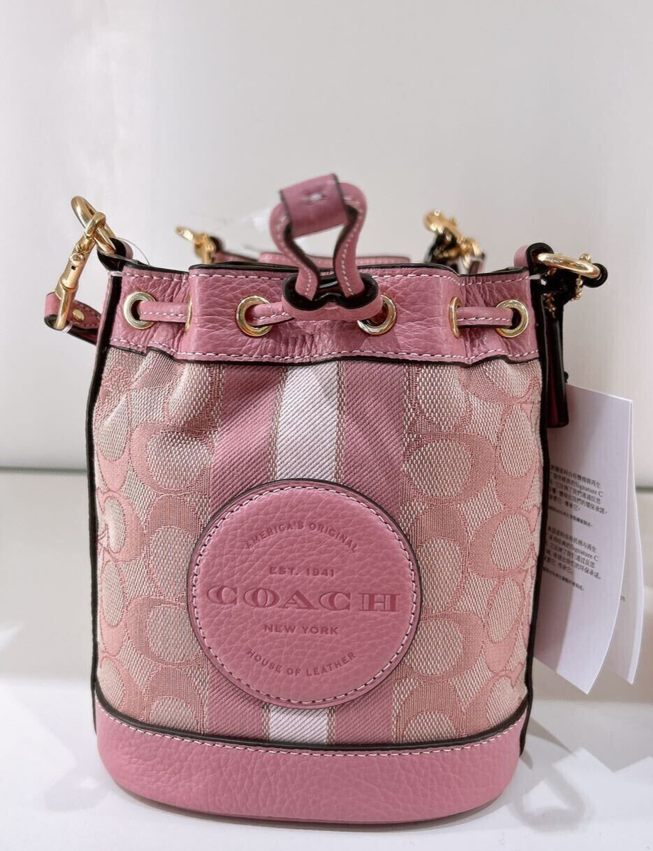バッグ Coach Turnrock Signature mini Pouch Pink COACH® | Remade Turnlock Mini Pouch