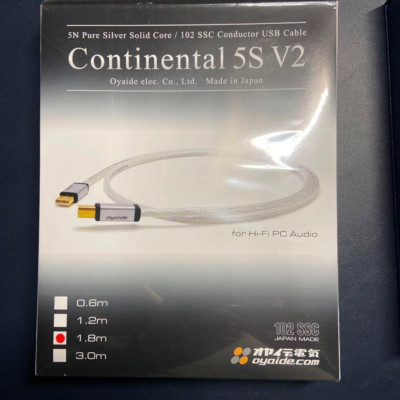 ★oyaide オーディオUSBケーブル Continental 5S  美品★ Continental 5S V2(Hi-Fi USBケーブル)