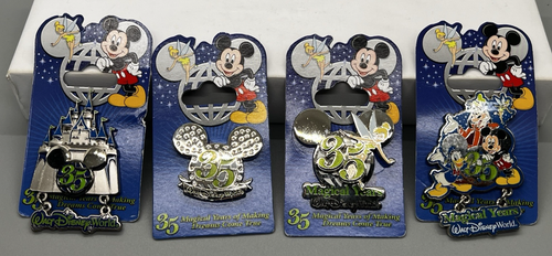 Lot of 4 Disney Trading Pins Mickey Mouse and Friends 2006 WDW 35th Anniversary