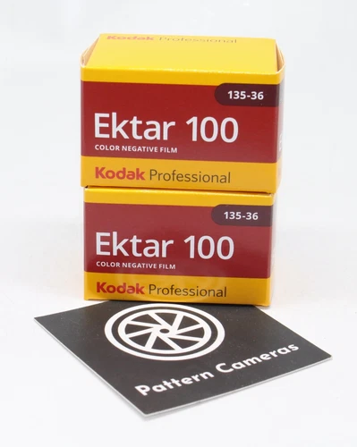 Two rolls of Kodak Professional Ektar 100 35mm Colour Negative Film 36 exposures