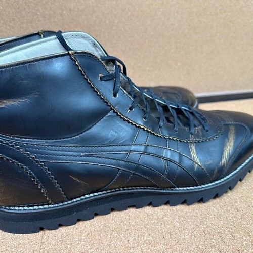 ONITSUKA TIGER Rinkan Mid Zapatillas Botas Cuero Envejecido Dorado Óxido Para Hombre EE. UU. 10 - Imagen 4 de 10