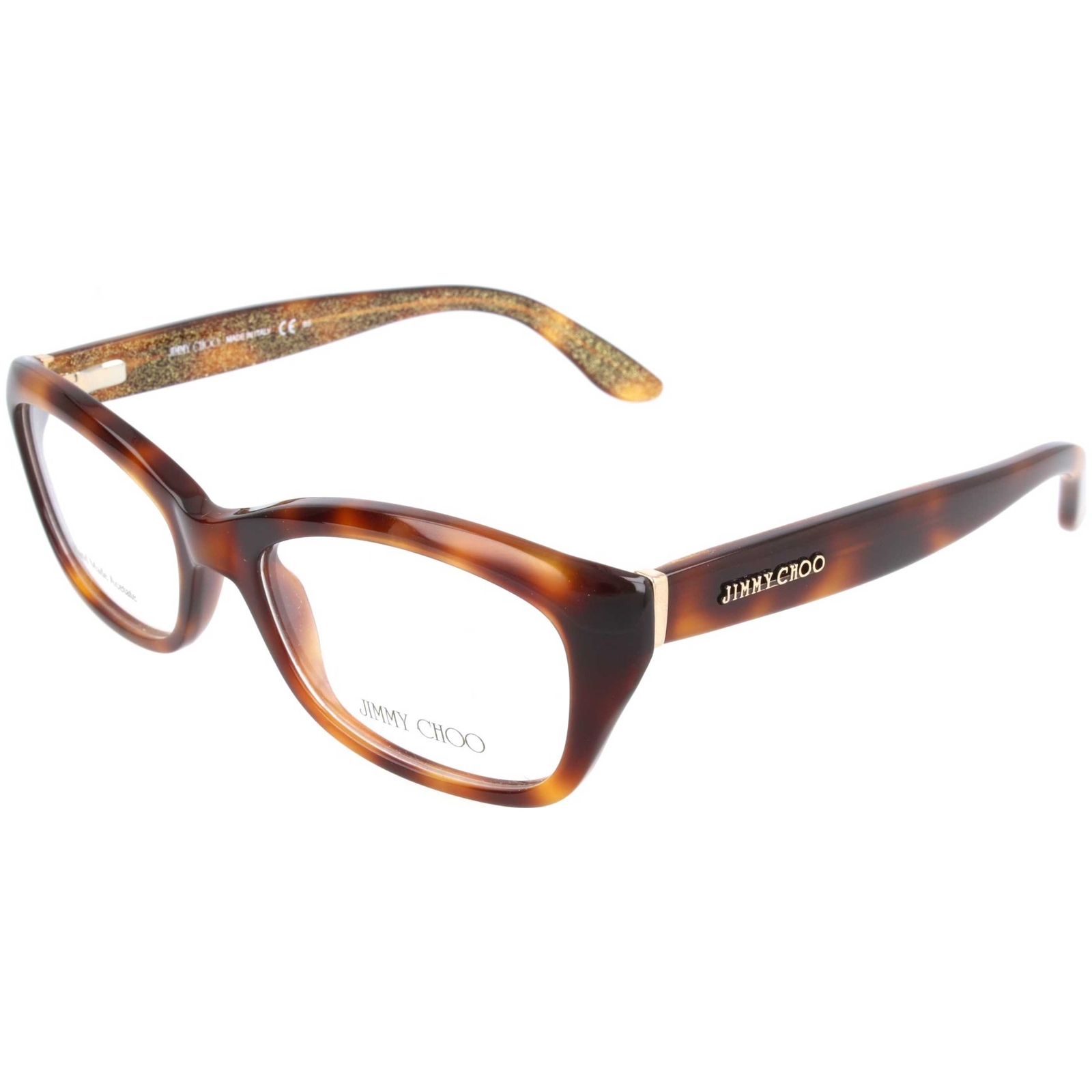 Женские оптические очки Jimmy Choo 52mm Havana Glitter Gold JC82-EHO-52 13990₽