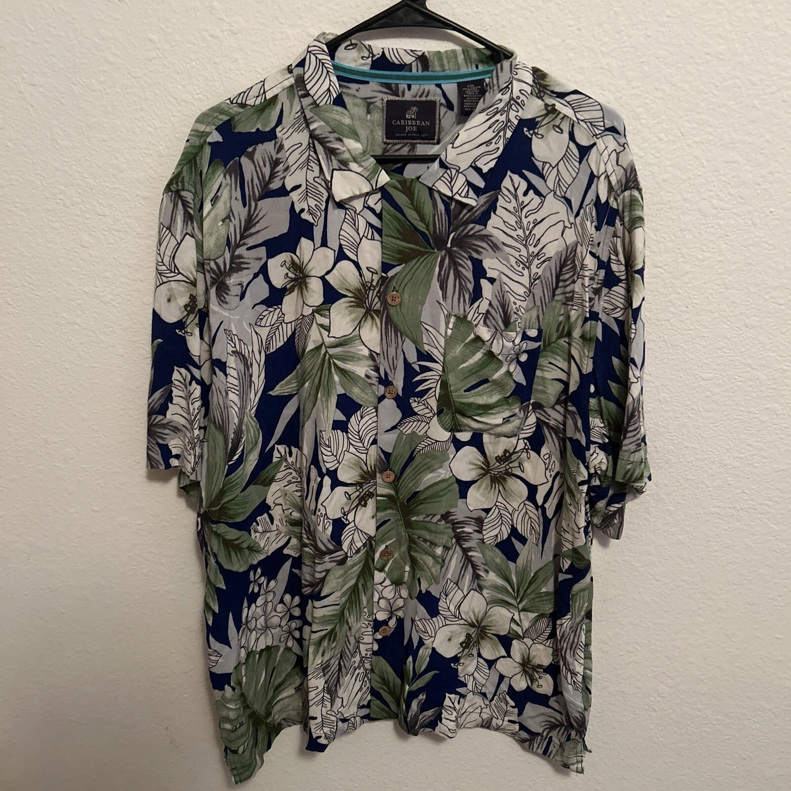 Caribbean Joe - Hawaiian Short Sleeve Button Up Shirt - Mens XXL(8)