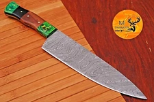 CUSTOM HANDMADE FORGED DAMASCUS STEEL CHEF KNIFE KITCHEN KNIFE  1565