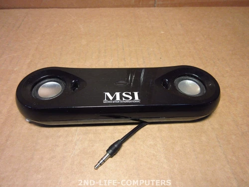 MSI Star Sound Multimedia-Lautsprecher für PC USB 2.0 schwarz USED + CABLE