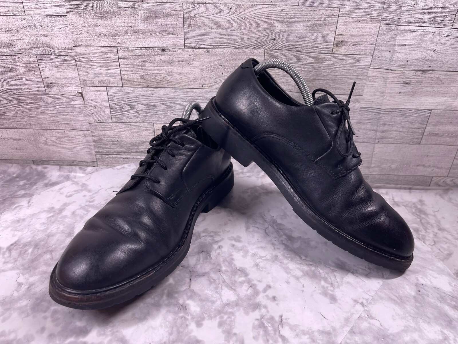 SAOLA Scarpa derby Mephisto Oxford uomo 8M Goodyear Welt pelle nera brogue lavoro carriera