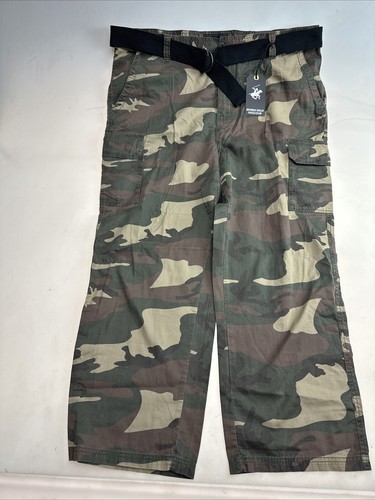 Beverly Hills Polo Club Camouflage Pants Sz 46x30 NWT