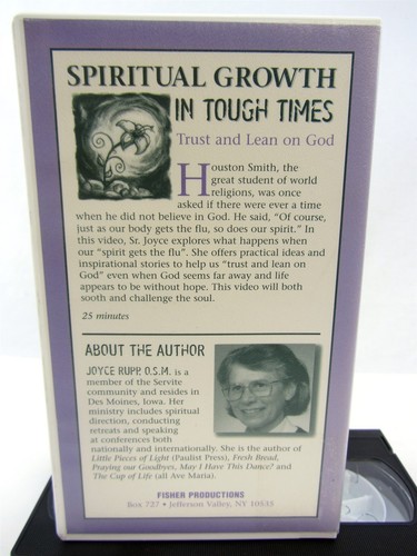 VHS - Spiritual Growth In Tough Times trust & lean on God Sr. Joyce Rupp 25 min - Picture 4 of 6
