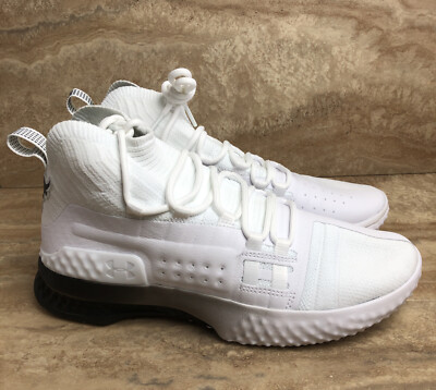 Under Armour Project Rock Mens Training Gym Shoes White Sneakers