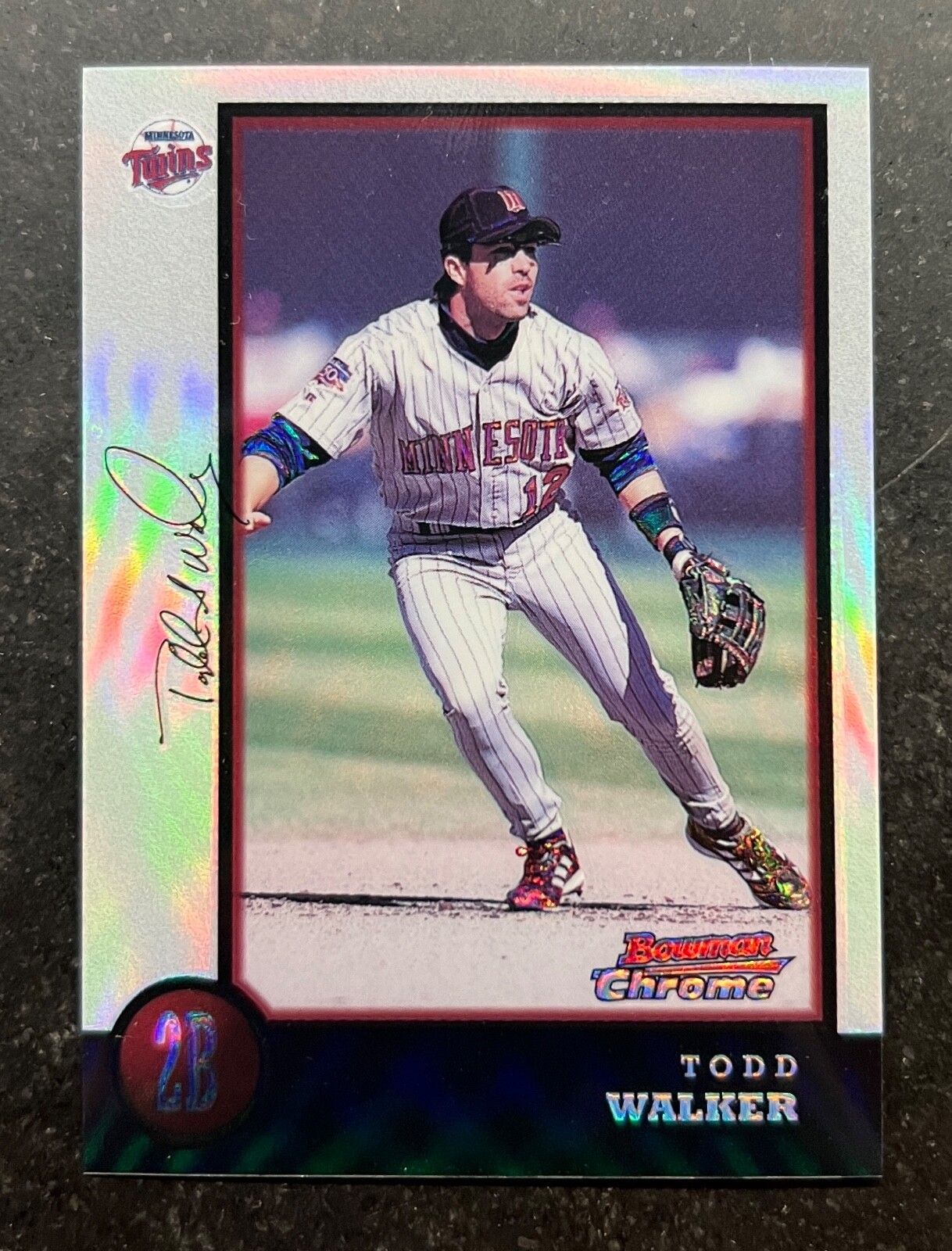 1998 Bowman Chrome Refractor Todd Walker #54
