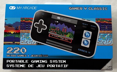 My Arcade Gamer V Classic 220 Portable Color  Retro Video Games New !!!