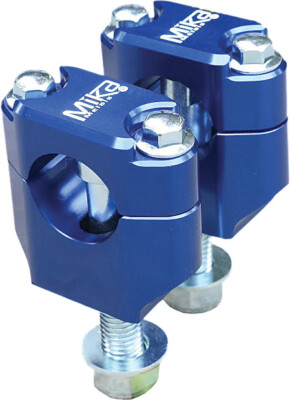 MIKA METALS 2017-2018 PR5 Extreme 250 AJP BAR CLAMPS RUBBER MOUNTED 7/8'' BLU BLU