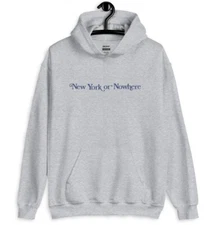 New York or Nowhere Hoodie (Gray & White)