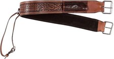 WESTERN PREMIUM LEATHER BACK FLANK CINCH GIRTH REAR SADDLE HORSE TACK.