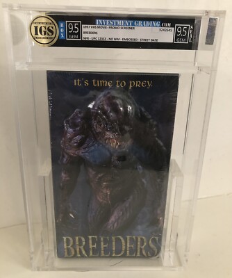 Breeders 3D Box Promo Screener Horror VHS APix New Sealed IGS 9.5 Gem MT 1997