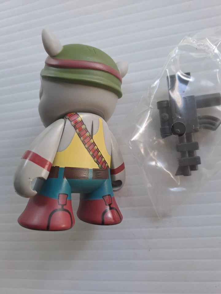 Teenage Mutant Ninja Turtles Rocksteady Kidrobot Figure 3" 2014 - image 2 of 2