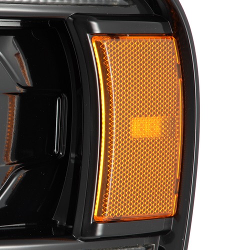FIT 02-05 Dodge Ram 1500/2500/3500 LED Drl Dual Projector Headlights Alpha Black - Bild 6 von 8