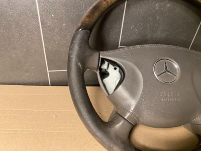 Mercedes Benz W211 E-Klasse Lenkrad Leder Holz Lederlenkrad