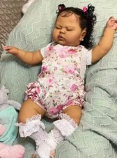 25" Reborn Baby Doll Realistic Pickle African Indian Dark Skin Toddler Girl Gift