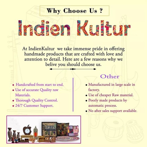Indian Cultura 5 Stopper Multifold Bellow Two Reeds 3 Octave 37 Keys Harmonium - Picture 9 of 11