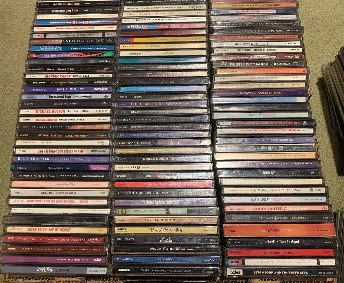 165 Music CD Lot Billy Idol, Boyd II Men, Doors, Elton John