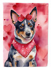 Australian Cattle Dog My Valentine Flag