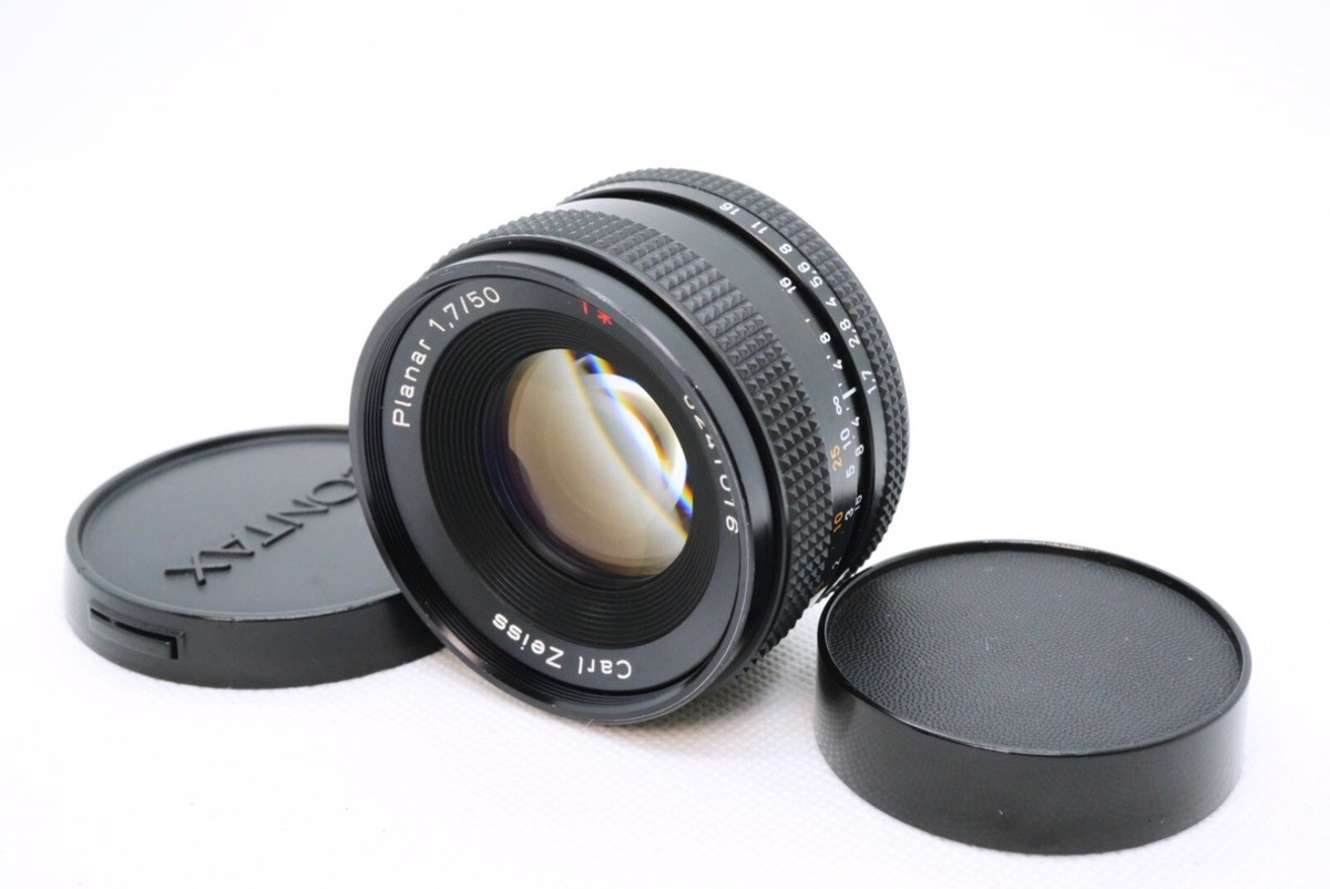 CONTAX - 8665 美品 Contax Planar 50mm 1.7 T* AEJ Contax 50mm F/1.7 Planar T* C/Y Mount Lens {55}