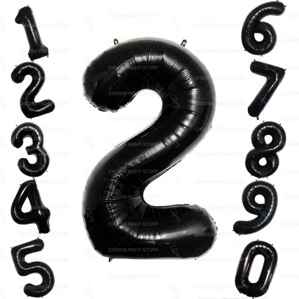 40" INCH Giant Foil Number Large BIG Balloons Ballons Baloons BALLOONS party UK  - Изображение 3 из 4