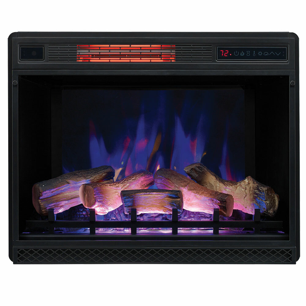 28 inch ClassicFlame 28II042FGL Electric Fireplace Insert Heat and Flame Effects