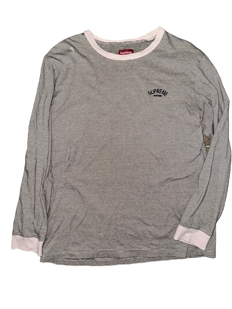 Supreme new york hotsell striped long sleeve