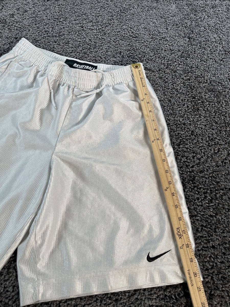 古着 ナイキ NIKE ショート丈ジャージ ホワイト ゴールド 平成 Y2K ナイキ 90s 00s 白タグ オールド スウェットショートパンツ M