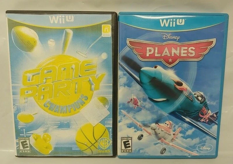Disney Planes Game Party Champions Nintendo Wii U 2 Game Lot Tested